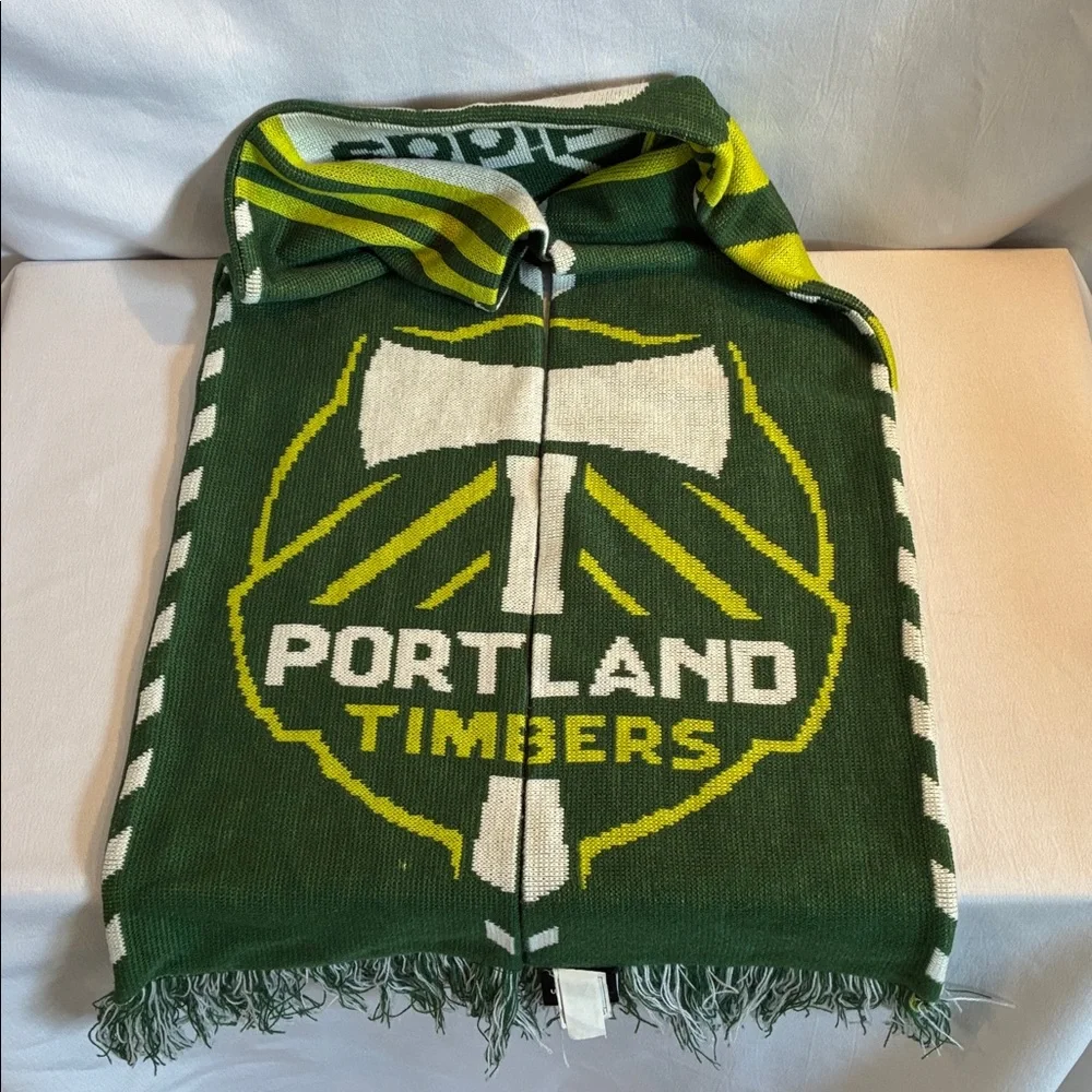 MLS Portland Timbers knit winter scarf unisex soccer fan gear cold weather game